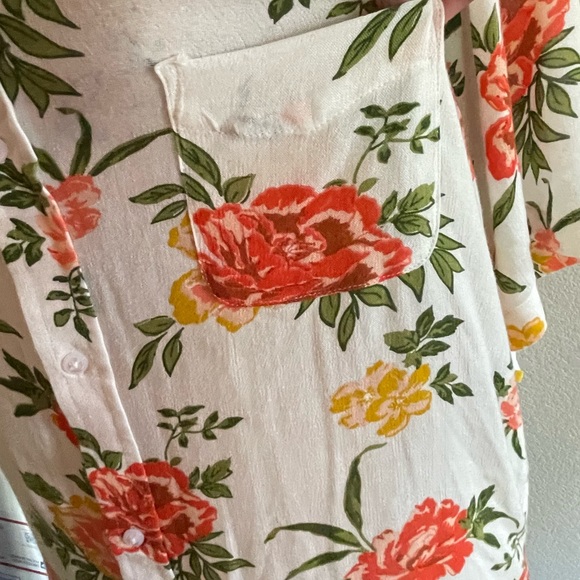 Never Established 100% Rayon Flowy Blouse SZ XXL - Picture 7 of 8